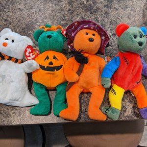 TY Halloween Beanie Babies - Set of 4